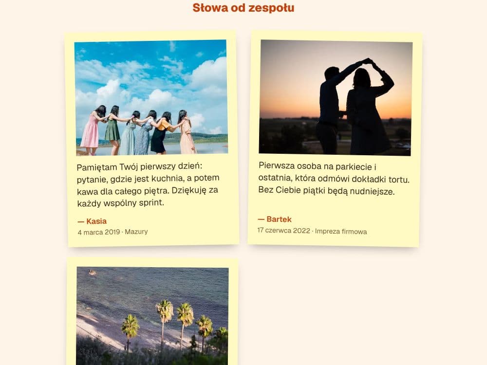 Podgląd szablonu Pożegnanie z pracy